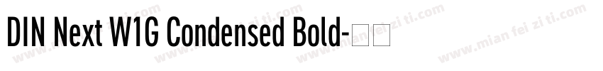 DIN Next W1G Condensed Bold字体转换